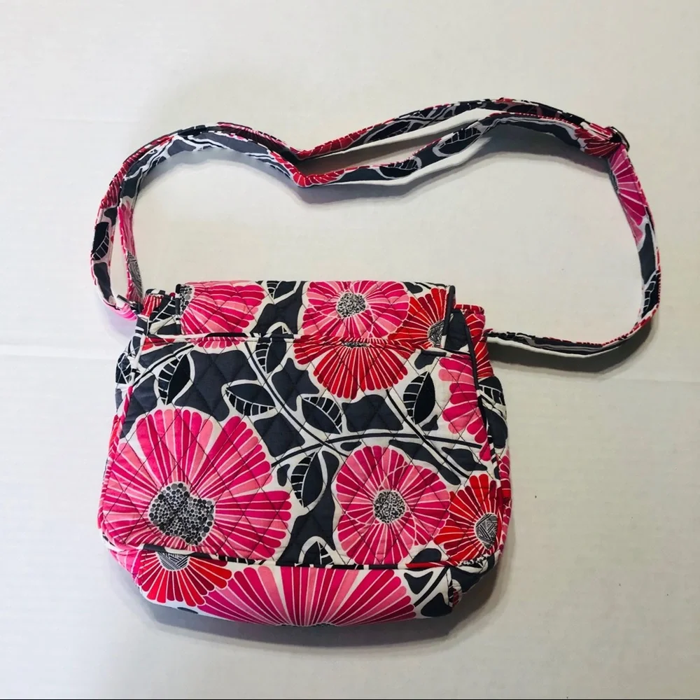 Vera Bradley Red and Pink Floral Purse - Picture 3 of 6